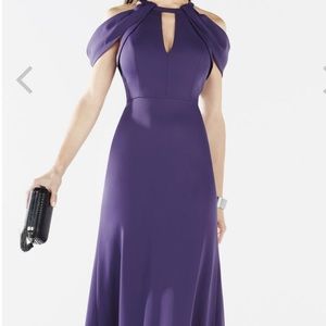 Bcbg Purple long gown- new with tags. Size 8